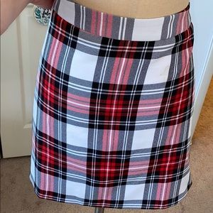 ASOS plaid high waist skirt